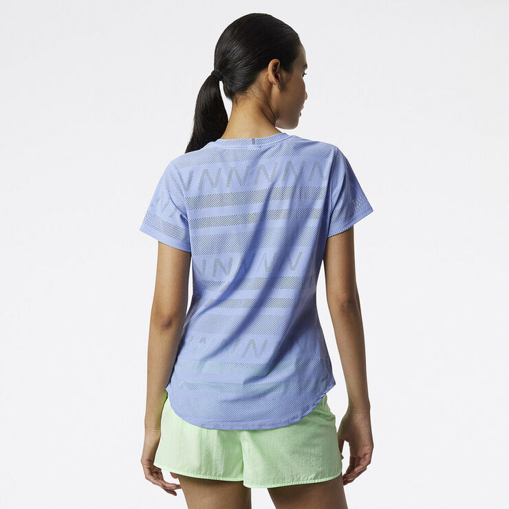 New Balance Q Speed Jacquard T Shirt Blå