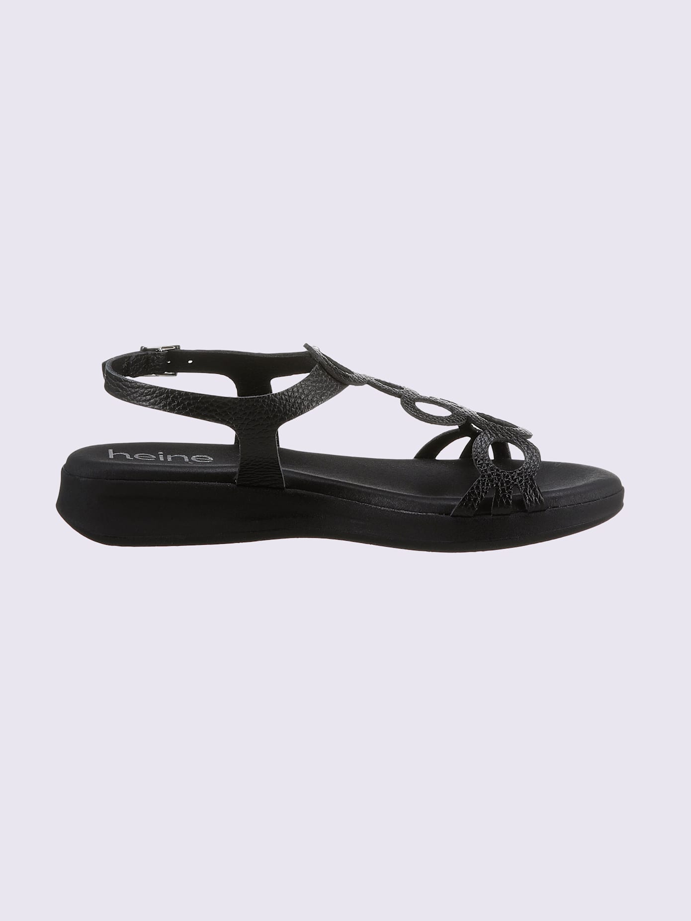 Sandales dessus cuir vachette véritable