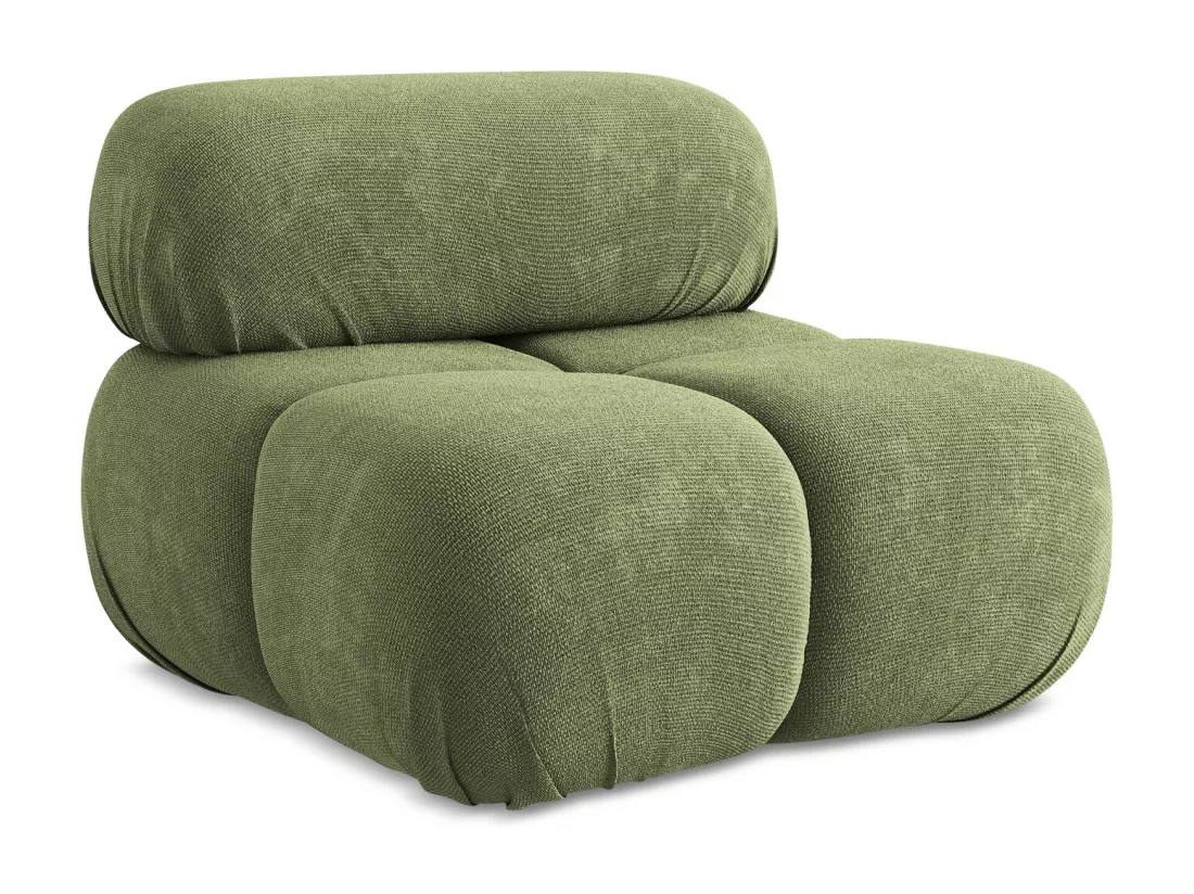 Fauteuil en Chenille - vert - LOKUA