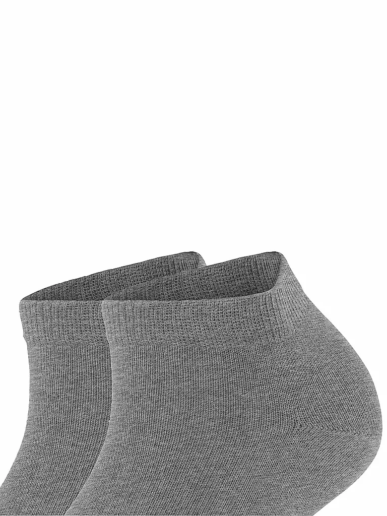 FALKE Sneakersocken Happy 2er Pkg Light Grey grau