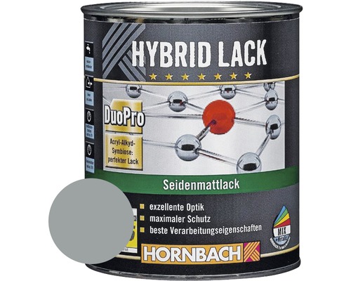 HORNBACH Gekleurde Lak Hybride Lak Meubellak Satijn Mat RAL 7001 Zilvergrijs 750 ml