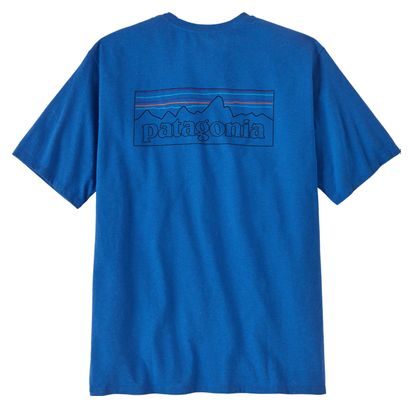 T-Shirt Patagonia P-6 Logo Responsibili-Tee Bleu