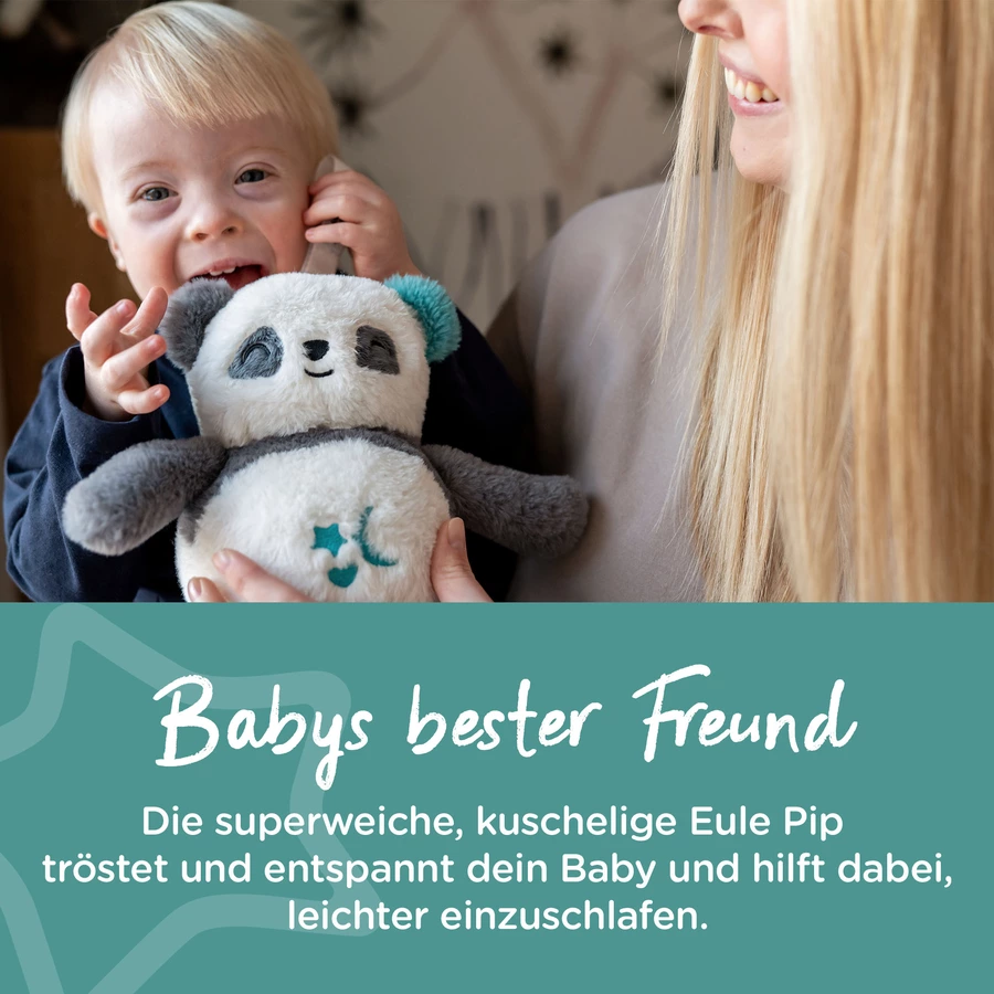 Tommee Tippee Einschlafhilfe Deluxe-Grofriend wiederaufladbar, Pip der Panda