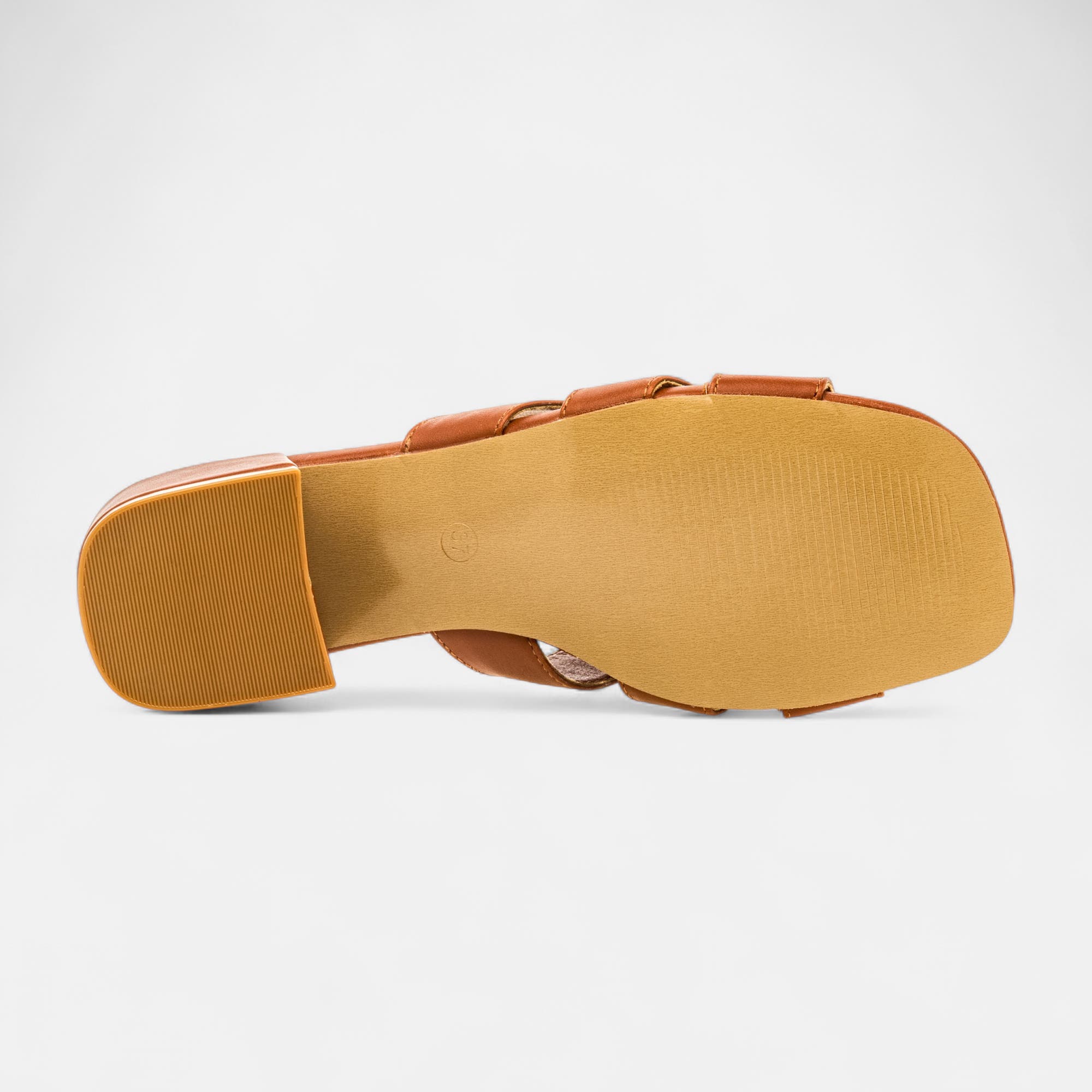 Mules à talon Femme cognac