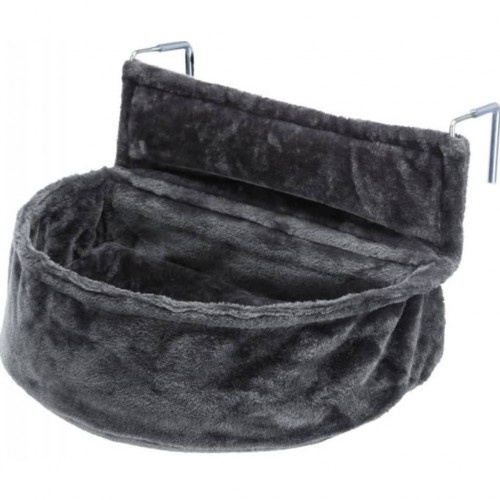 Cama de radiador cinza para gatos