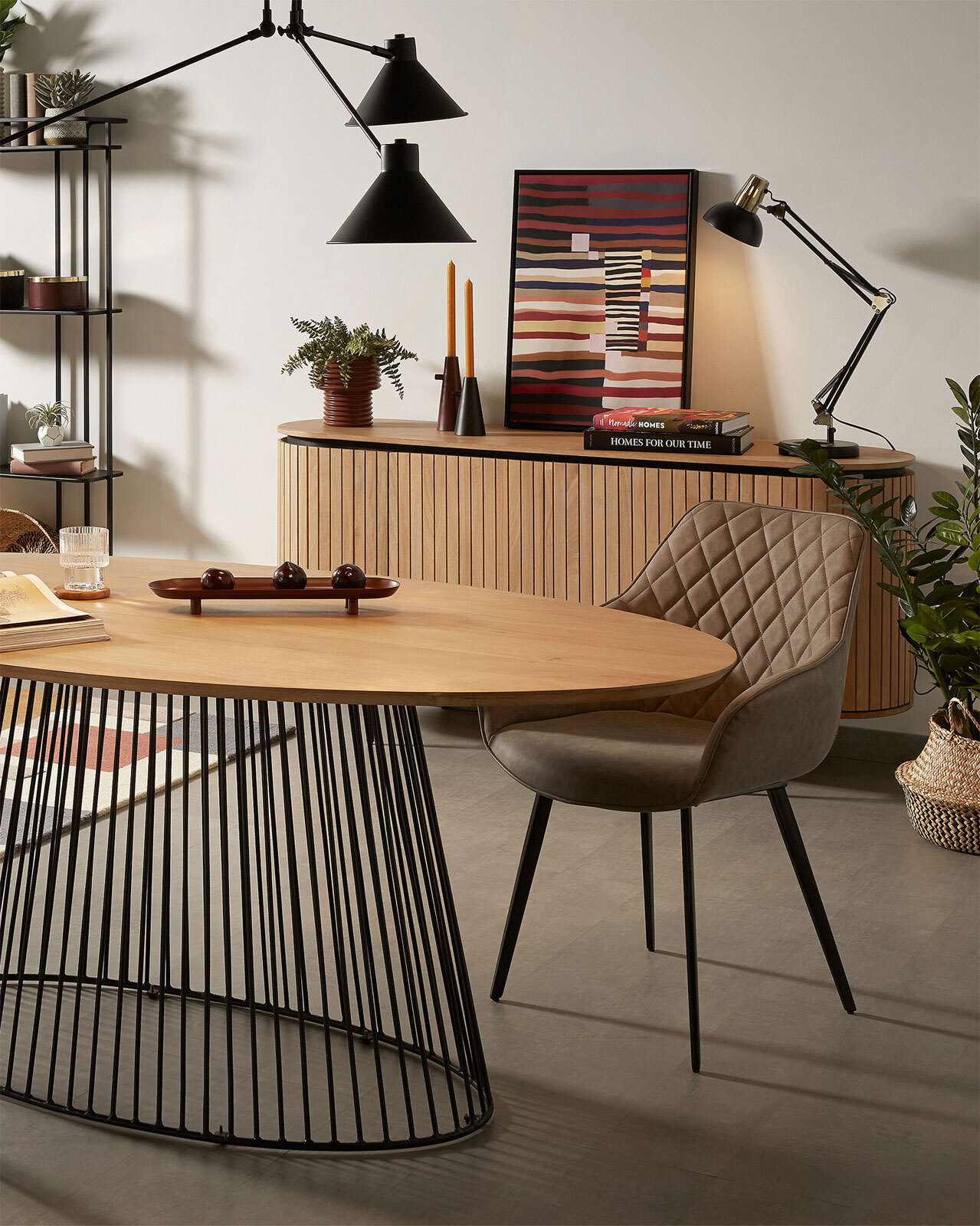 Kave Home Esszimmerstuhl AMIRA 2er Set hellgrau