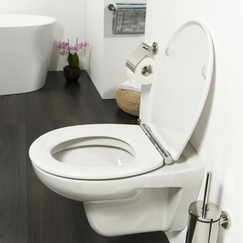Tiger WC bril Boston Wit/Chroom Kunststof met Softclose