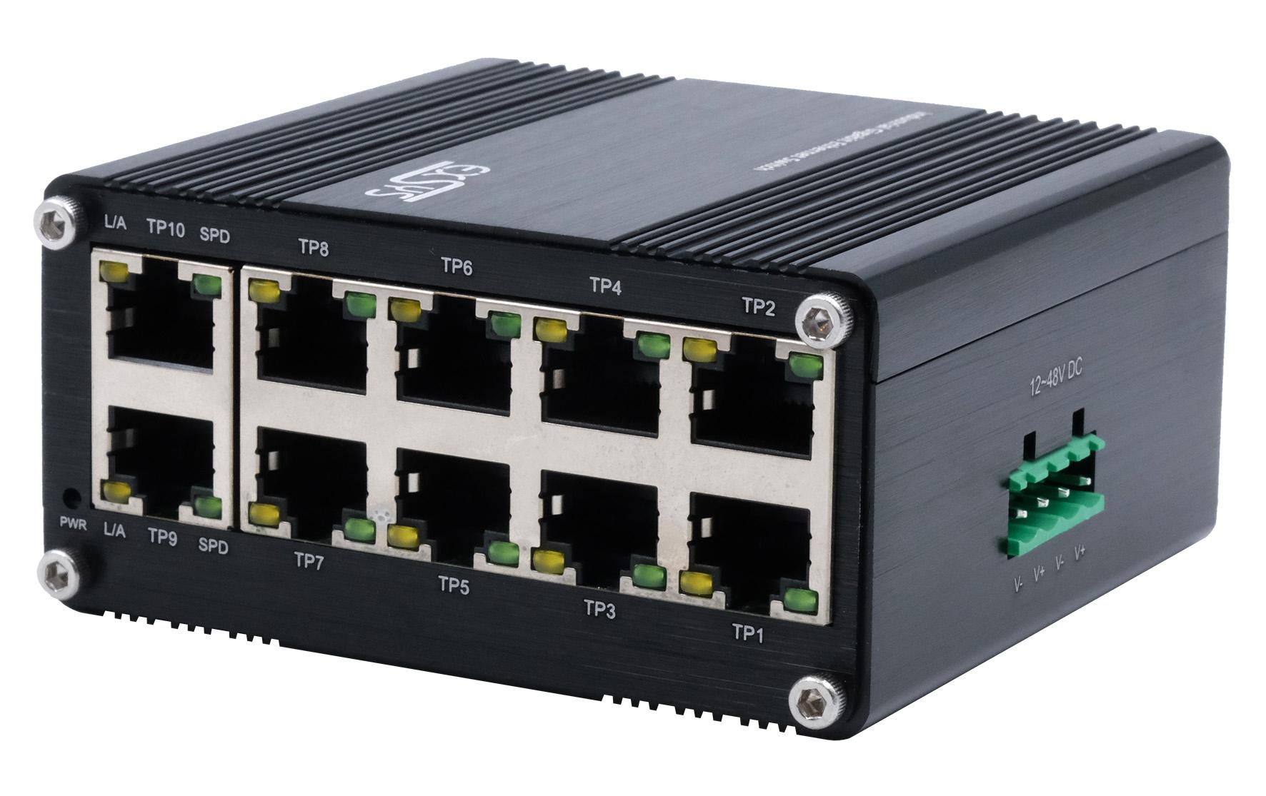 Switch EX-62025 10 PortMini 10-Port Industrial Gigabit Switch