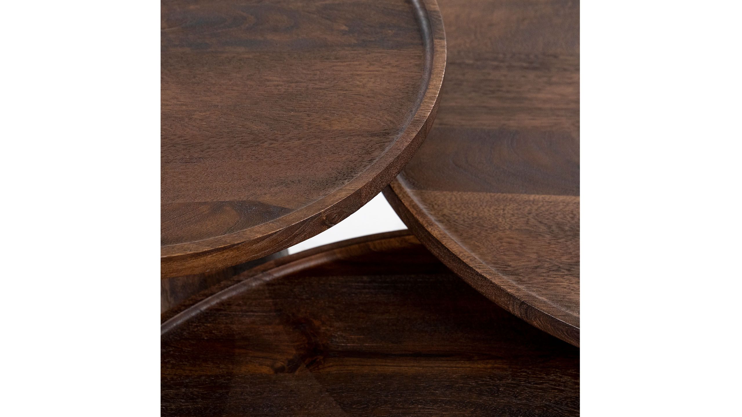 Bijzettafel 95650 - bruin Ron ⌀46  x H49 cm