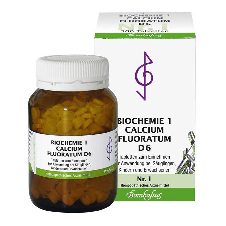 Biochemie 1 Calcium fluoratum D 6 Tabletten, 500 St