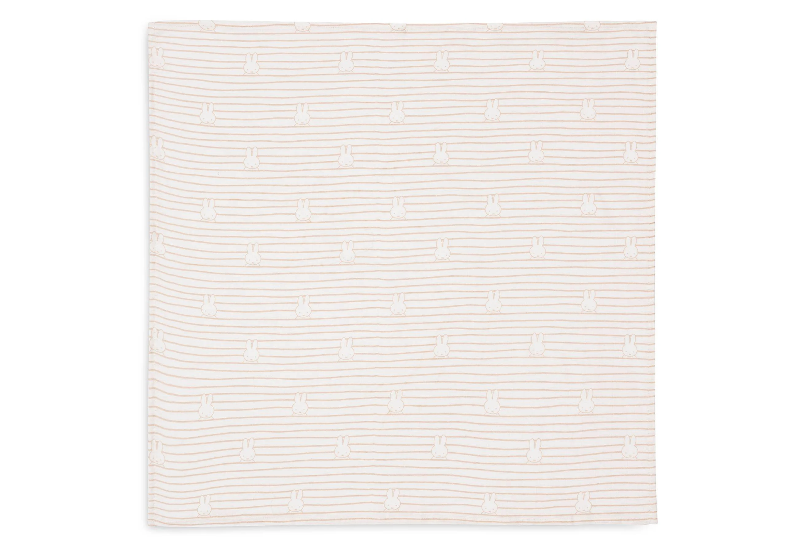 Jollein hydrofiele doek smal Miffy Stripe Biscuit - set van 3