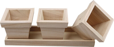 Urtepottesæt - Str. 27X9X9 CM