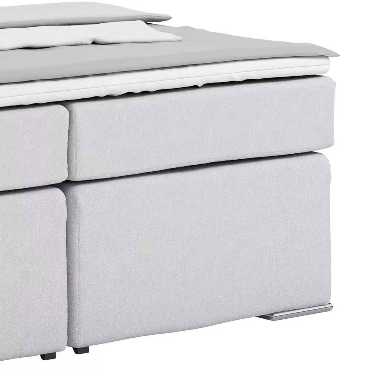Boxspringbett Nero 160 x 200 blau,grau