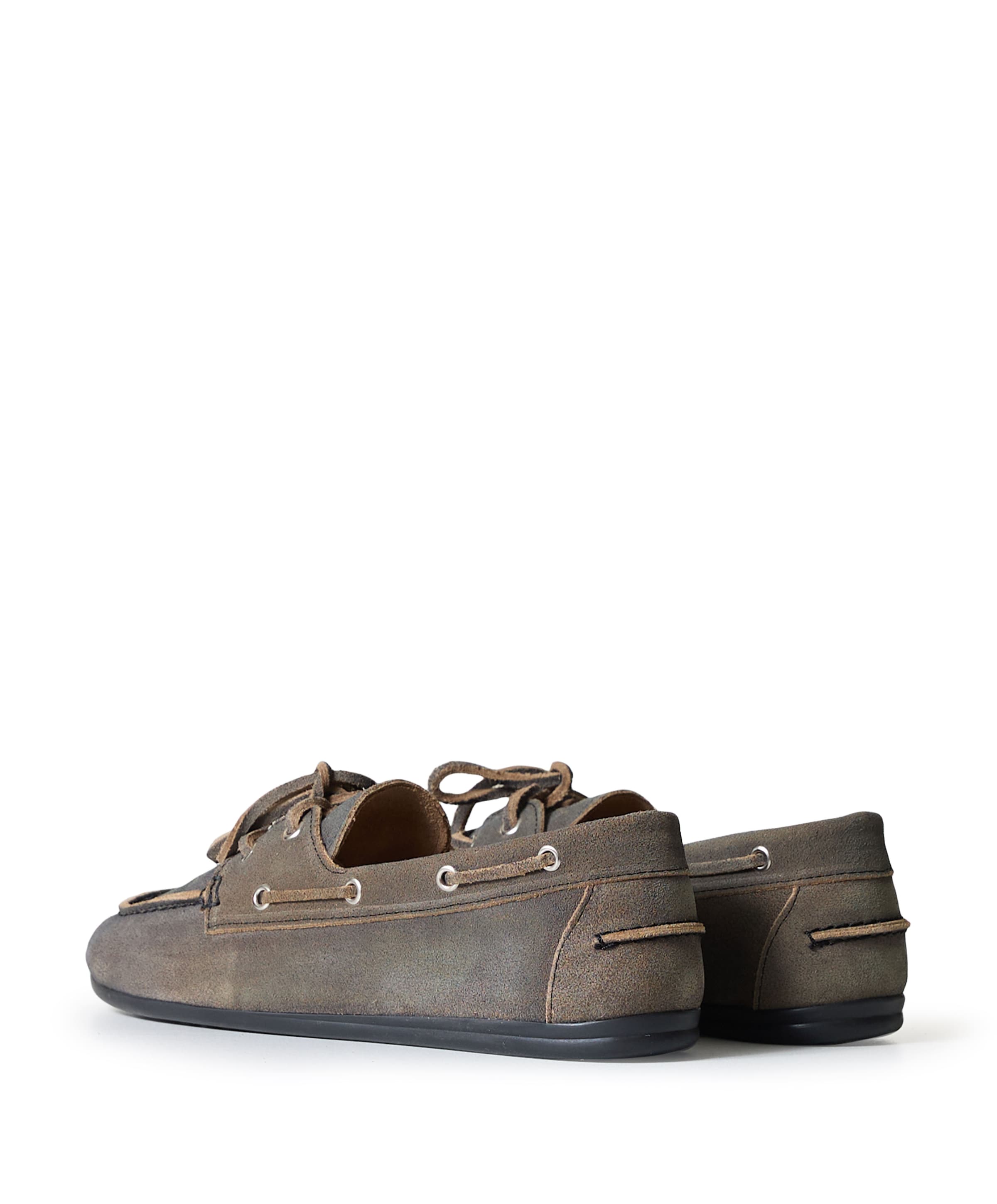 Posa Boat Loafer Brushed dames mocassins grijs