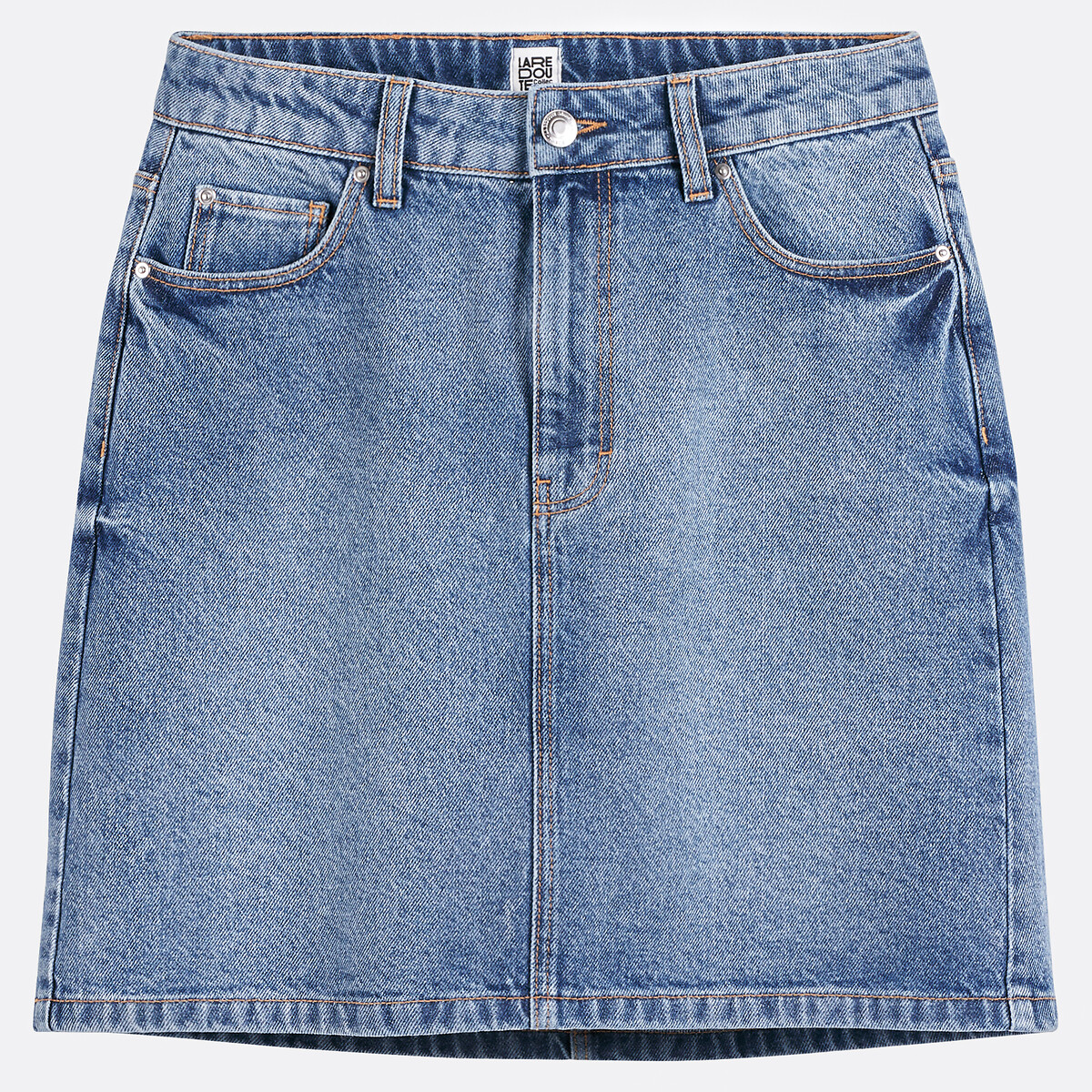 COLEÇÕES LA REDOUTE<br>Saia curta de ganga