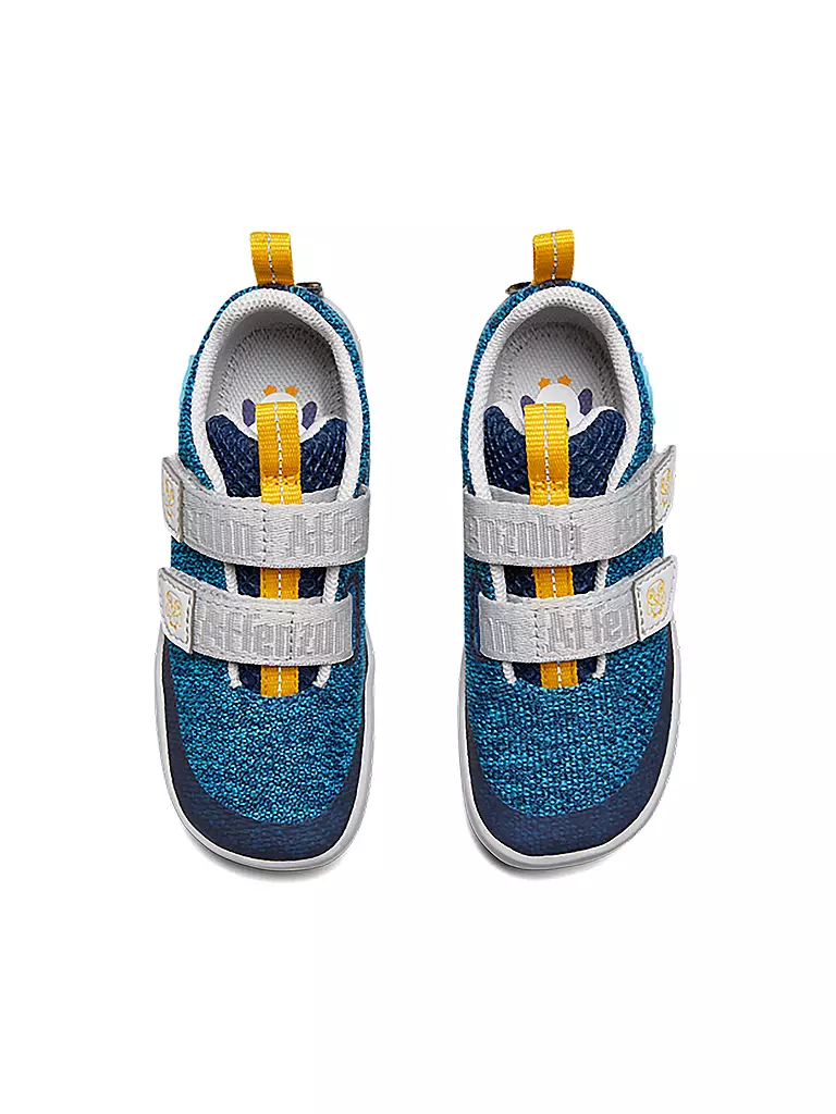 AFFENZAHN Kinder Barfußschuhe KNIT HAPPY Pinguin blau