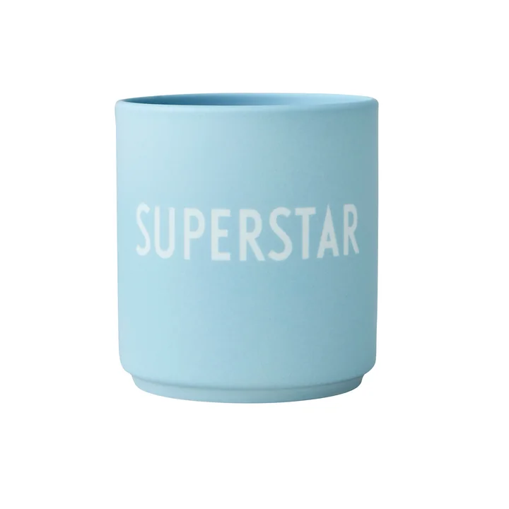 Design Letters - AJ Favourite Porzellan Becher, Superstar / soft blue