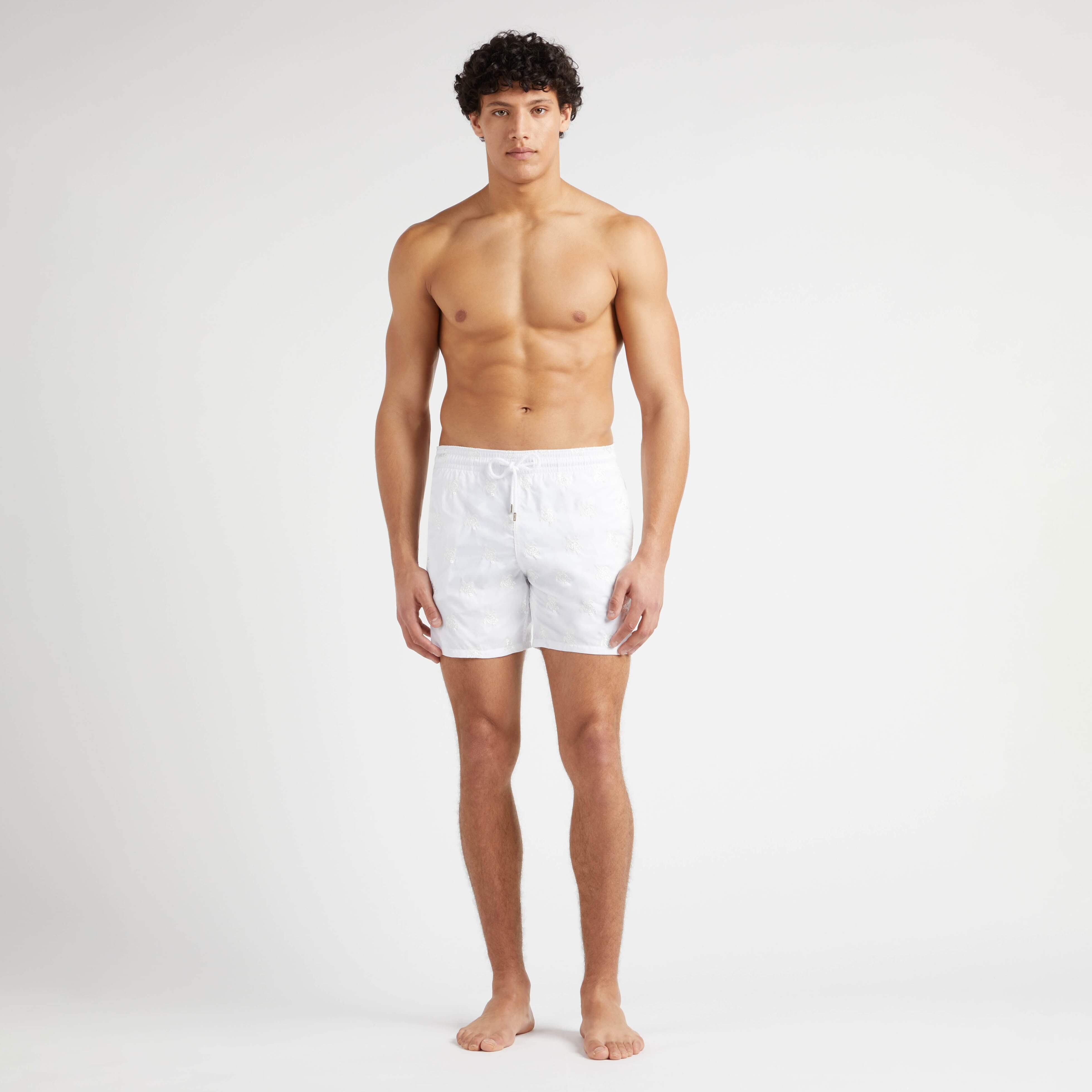 Maillot de Bain Homme Brodé Micro Ronde des Tortues Diagonale - Edition Limitée