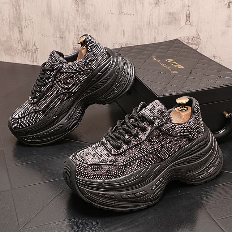Mr Ozera - Sneakers met strass-steentjes