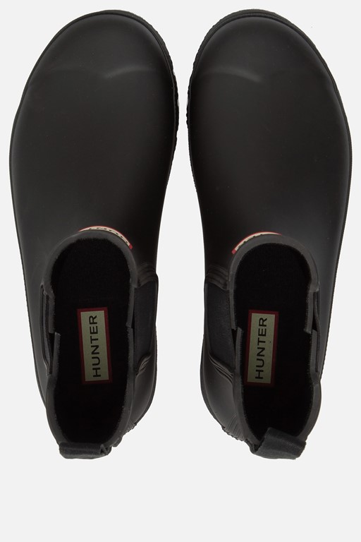 Hunter Chelsea boots zwart Rubber