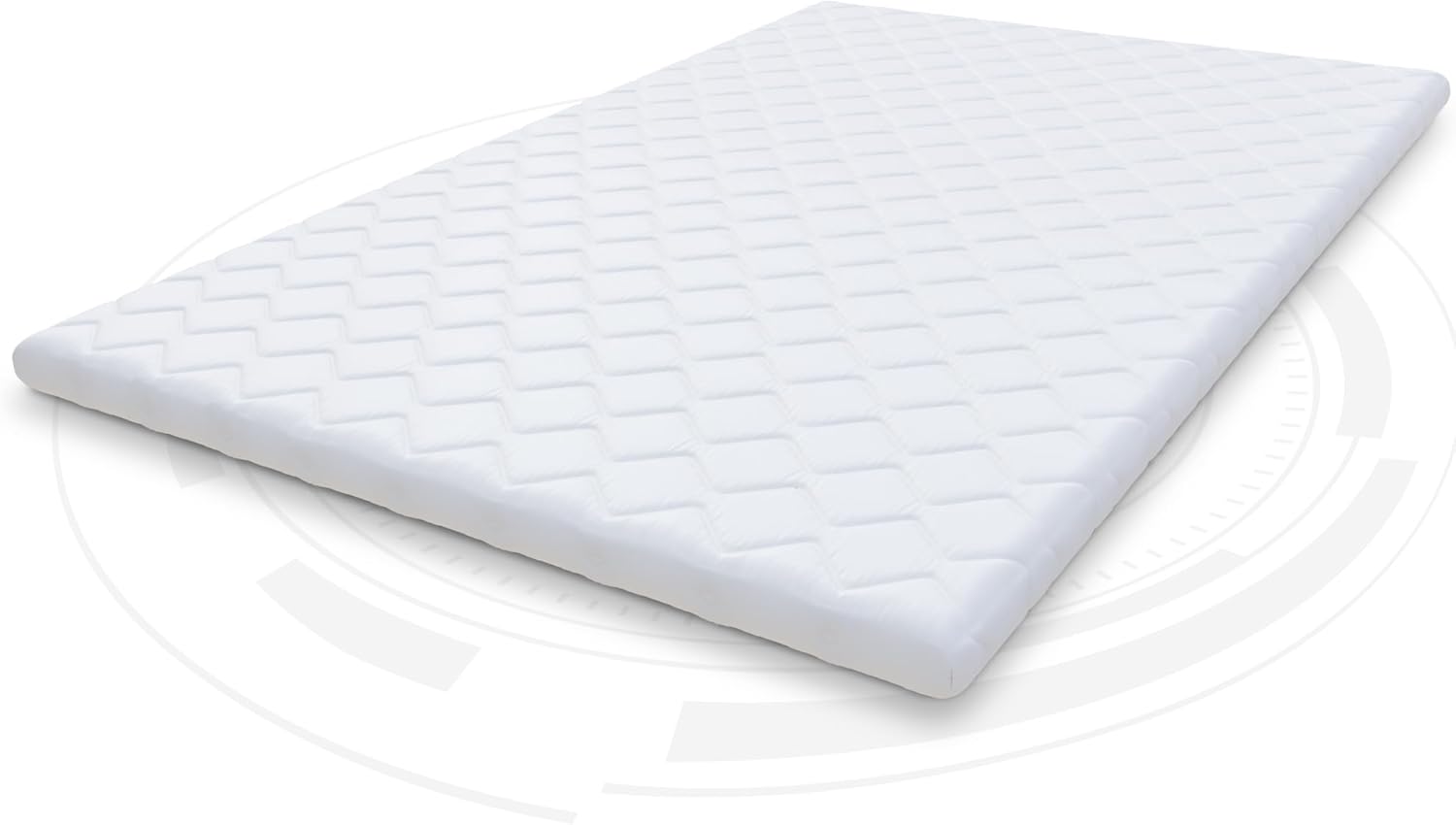 FDM Matratzentopper Malta Latex Matratze Topper 180x200 cm Härtegrad H2 H4 Höhe ca. 8 cm profilierter HR-Schaum Latex Allergiker Geeignet Öko-Tex