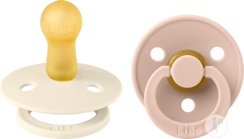 Bibs 2 Sucette Duo Sky Ivory/Blush 2 Pièces