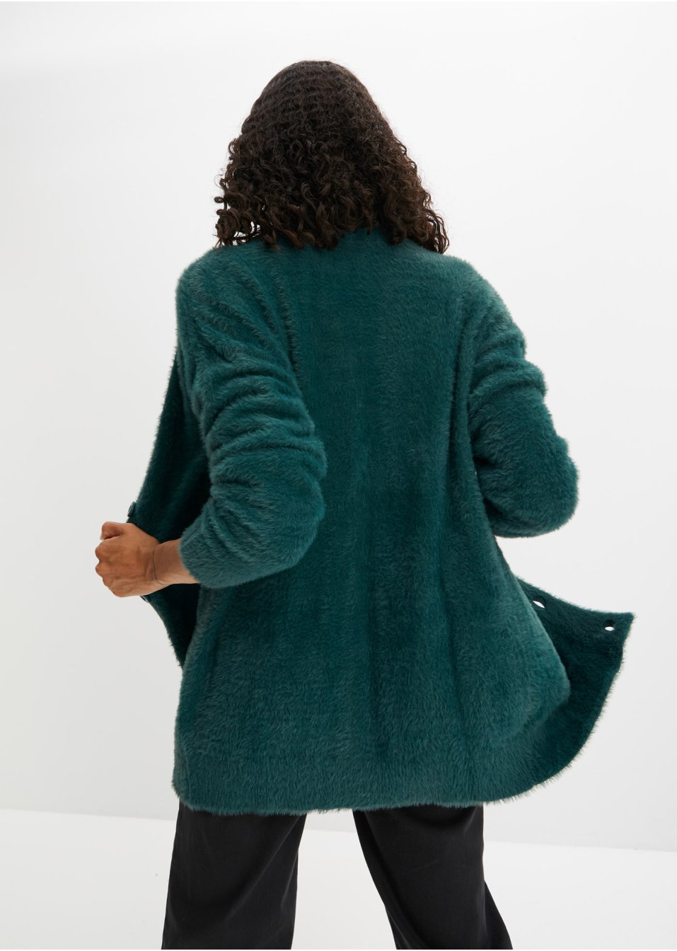 Gilet en maille duveteuse