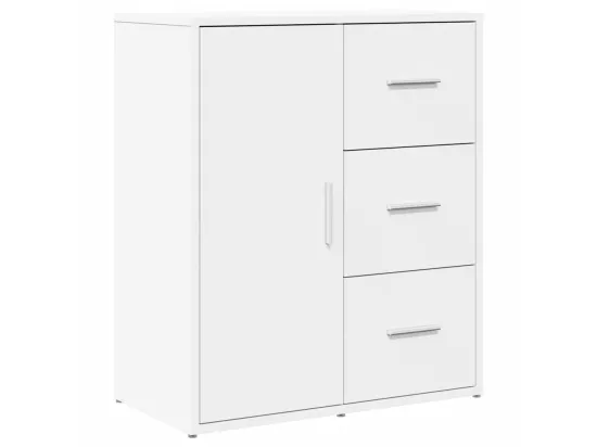 Buffet blanc 60x31x70 cm bois d'ingénierie