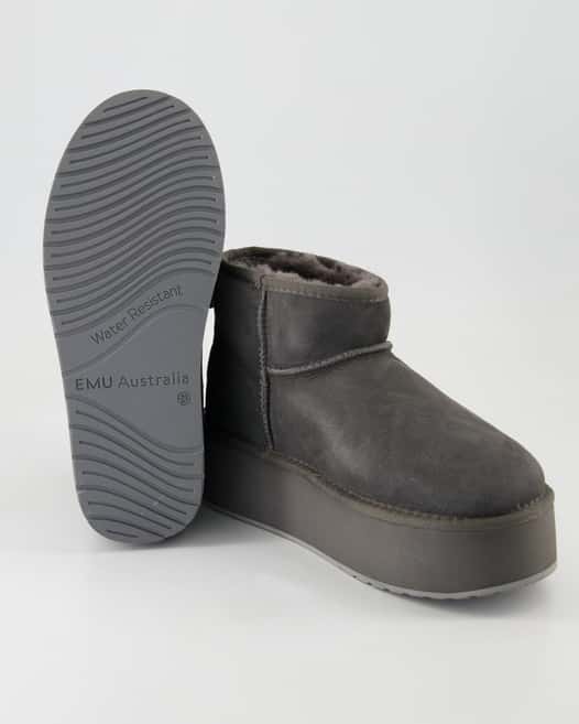EMU Australia Stinger Micro Flatform Winterstiefel in Grau