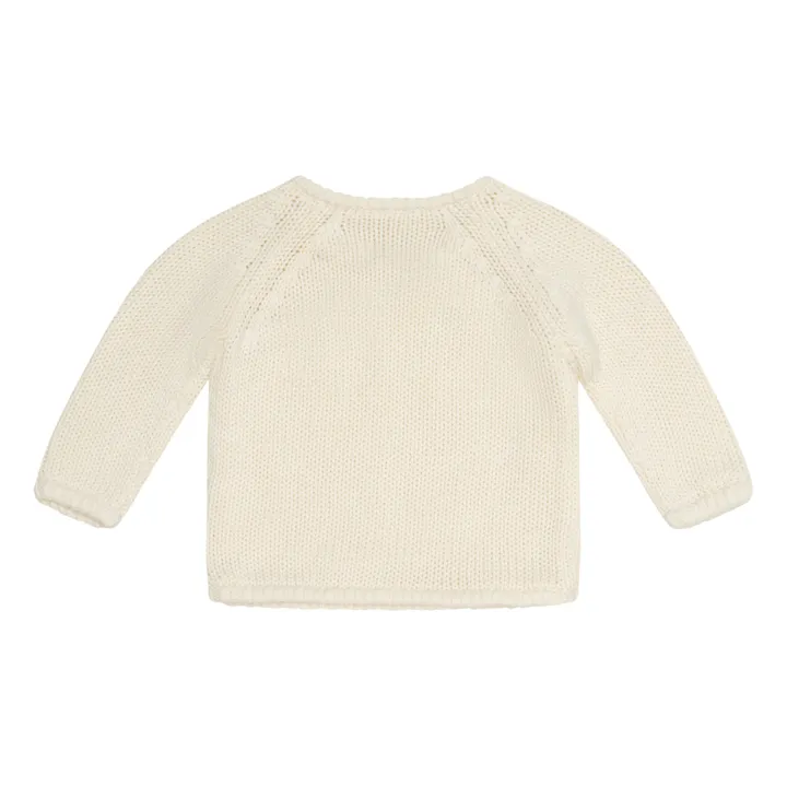 Illoura the Label Pull Cache-Cœur Coton Bio Poet | Ecru