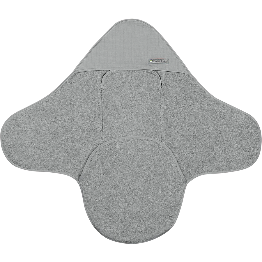odenwälder Frottee-Einschlagdecke grey