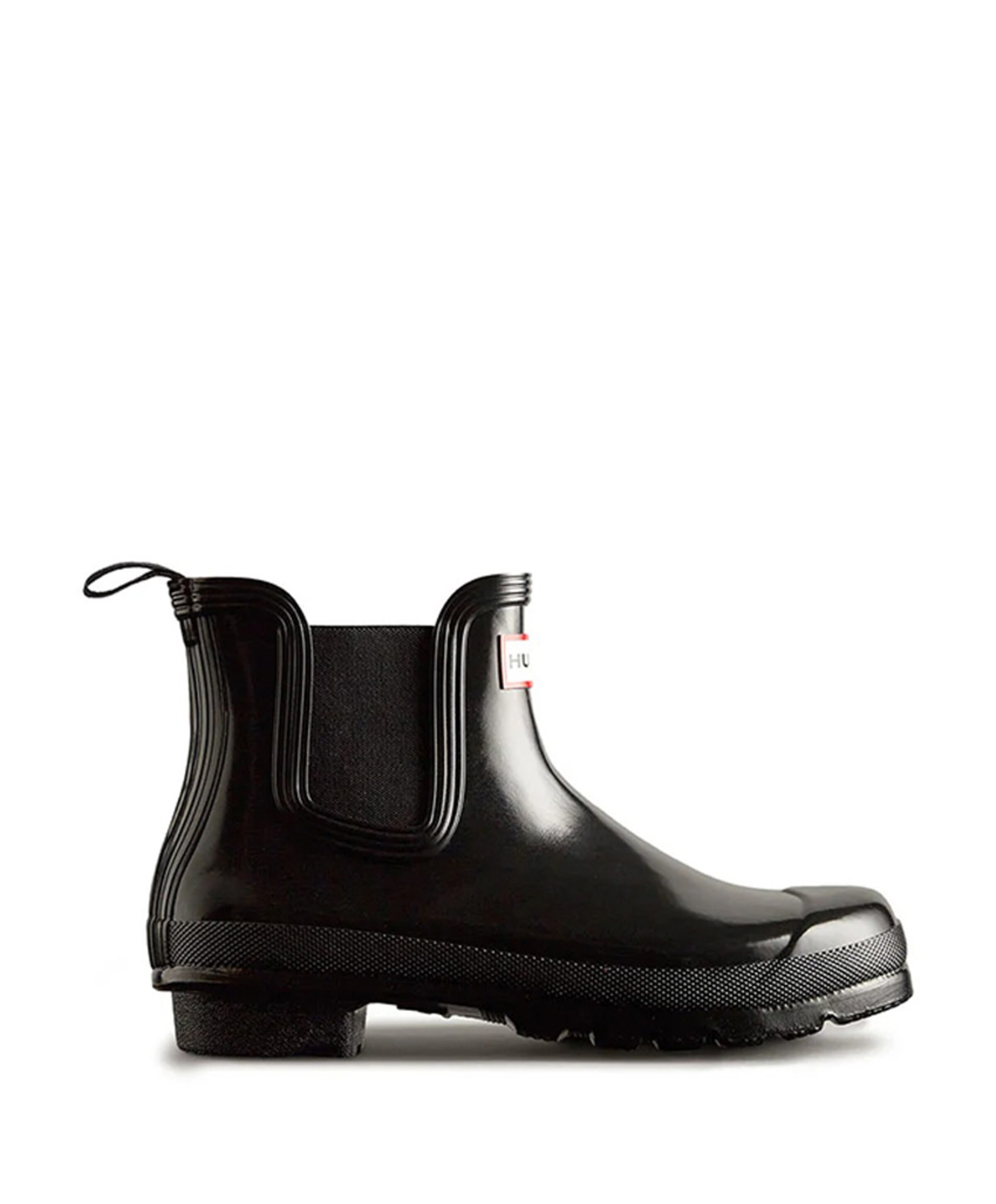 Hunter WOMENS ORIGINAL GLOSS CHELSEA BOOT dames enkellaarzen zwart