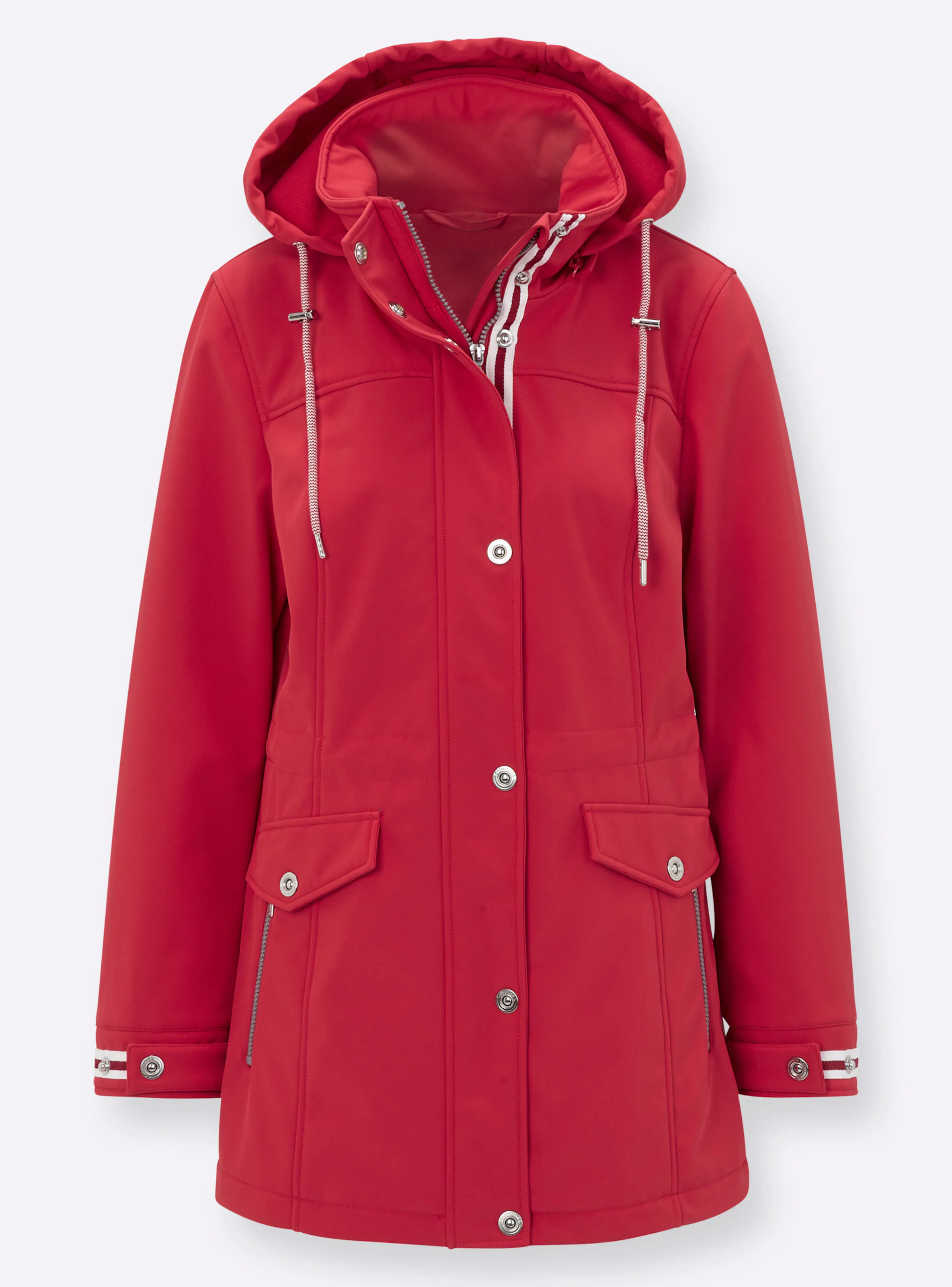 Softshelljacke in erdbeere