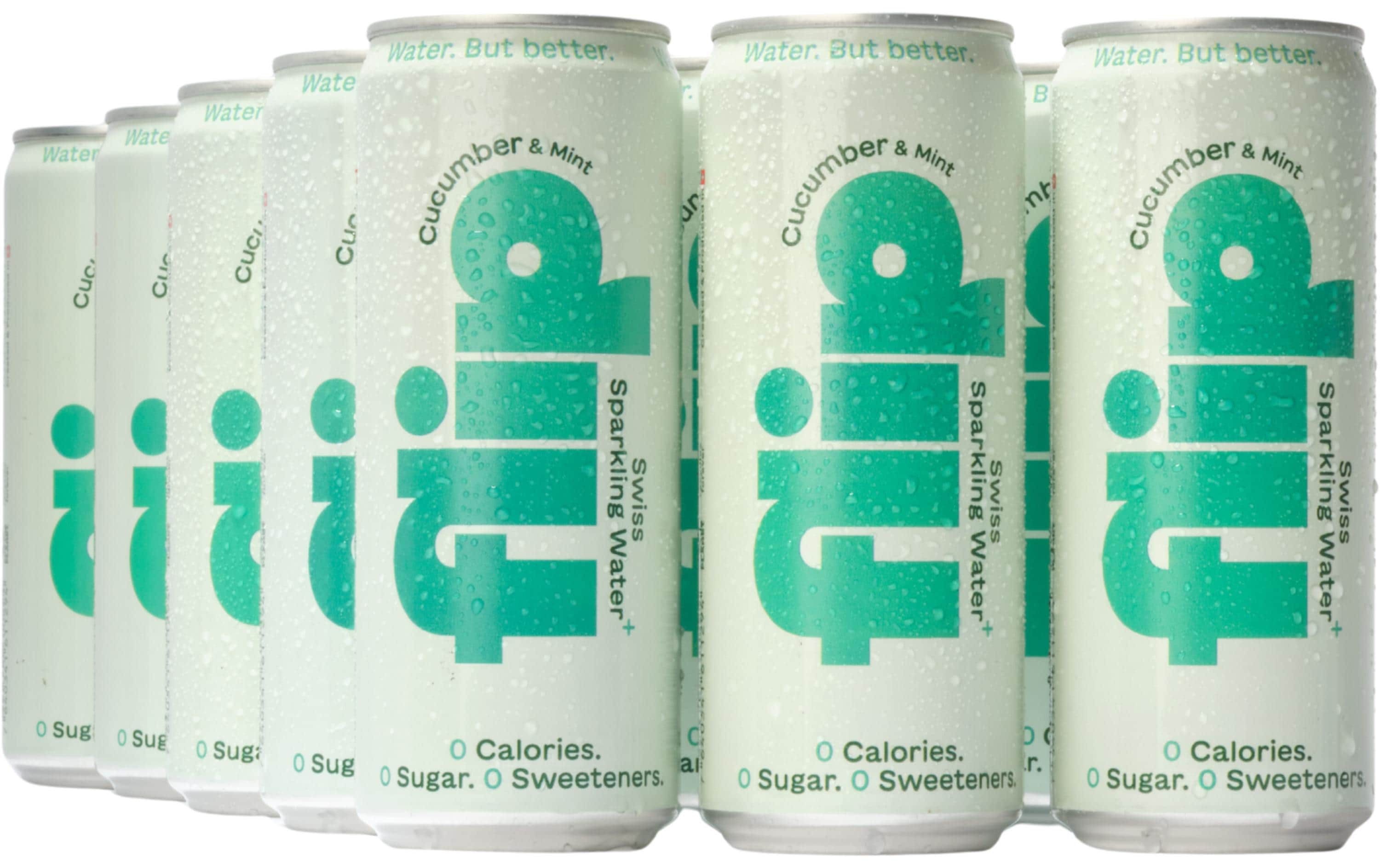 Soft-Drinks Cucumber und Mint 12 x 0.33 lSchweizer Sprudelwasser