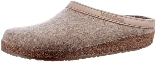 Haflinger beige 713001 - maat 44 pantoffel beige - maat 44 Calandschoen