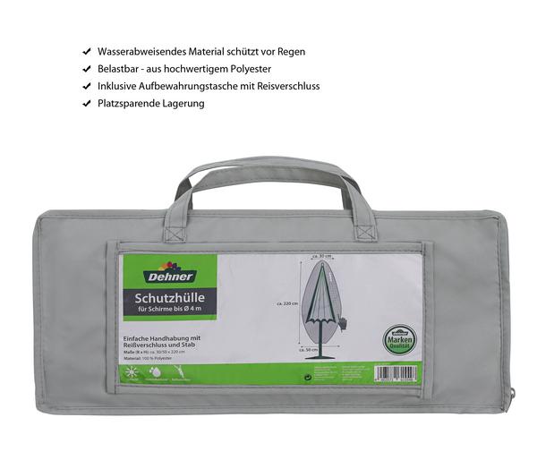 Dehner Abdeckhaube für Schirme bis 4 m, grau