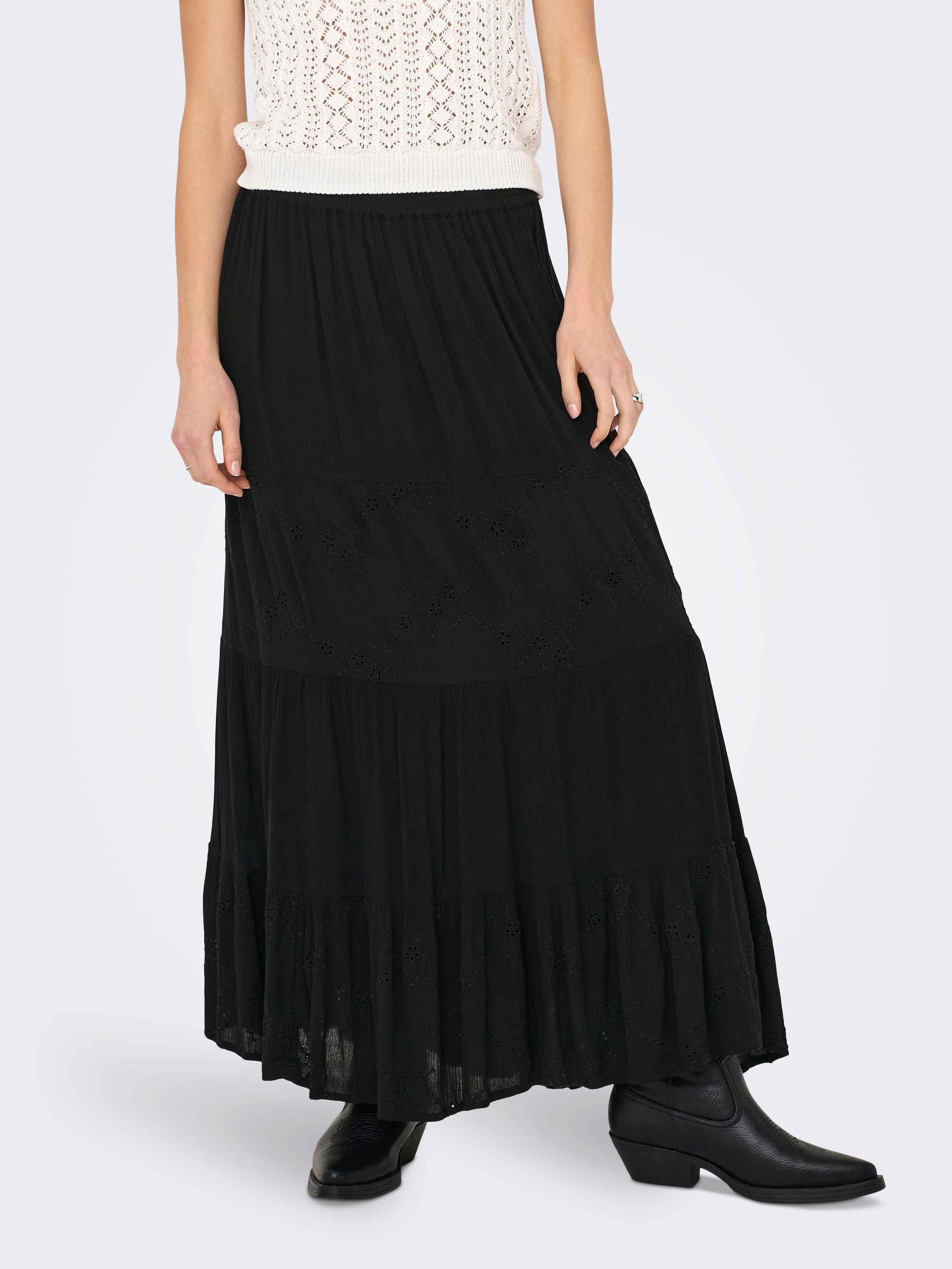 ONLY Maxirock »ONLCHIARA BRODERIE LONG SKIRT PTM«