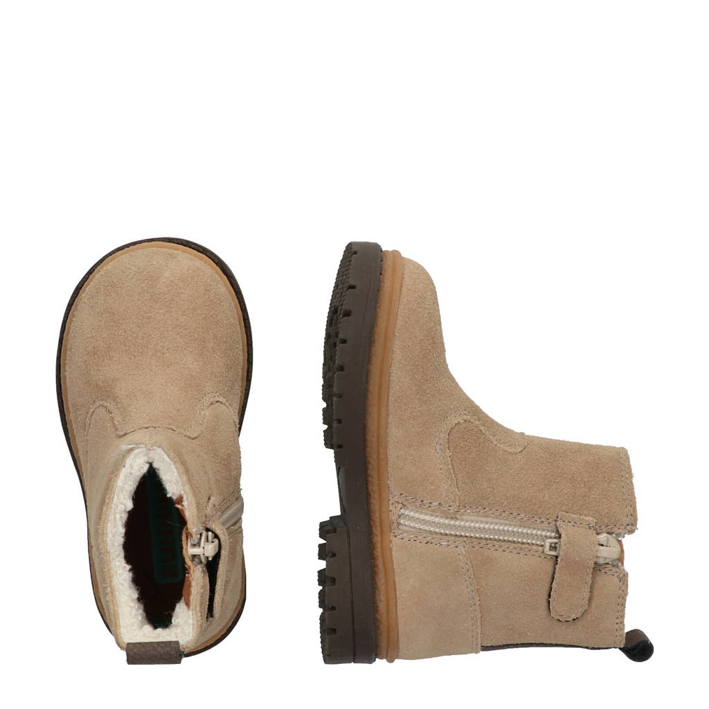 BunniesJR suède enkelboots taupe
