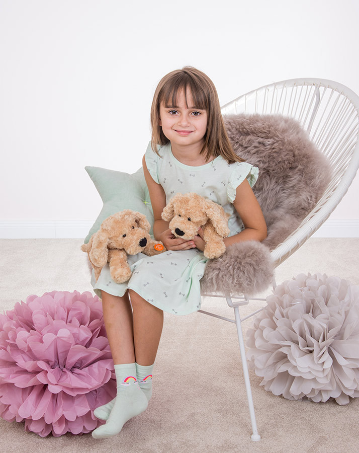 Kuscheltier SCHLENKERHUND (28cm) in beige