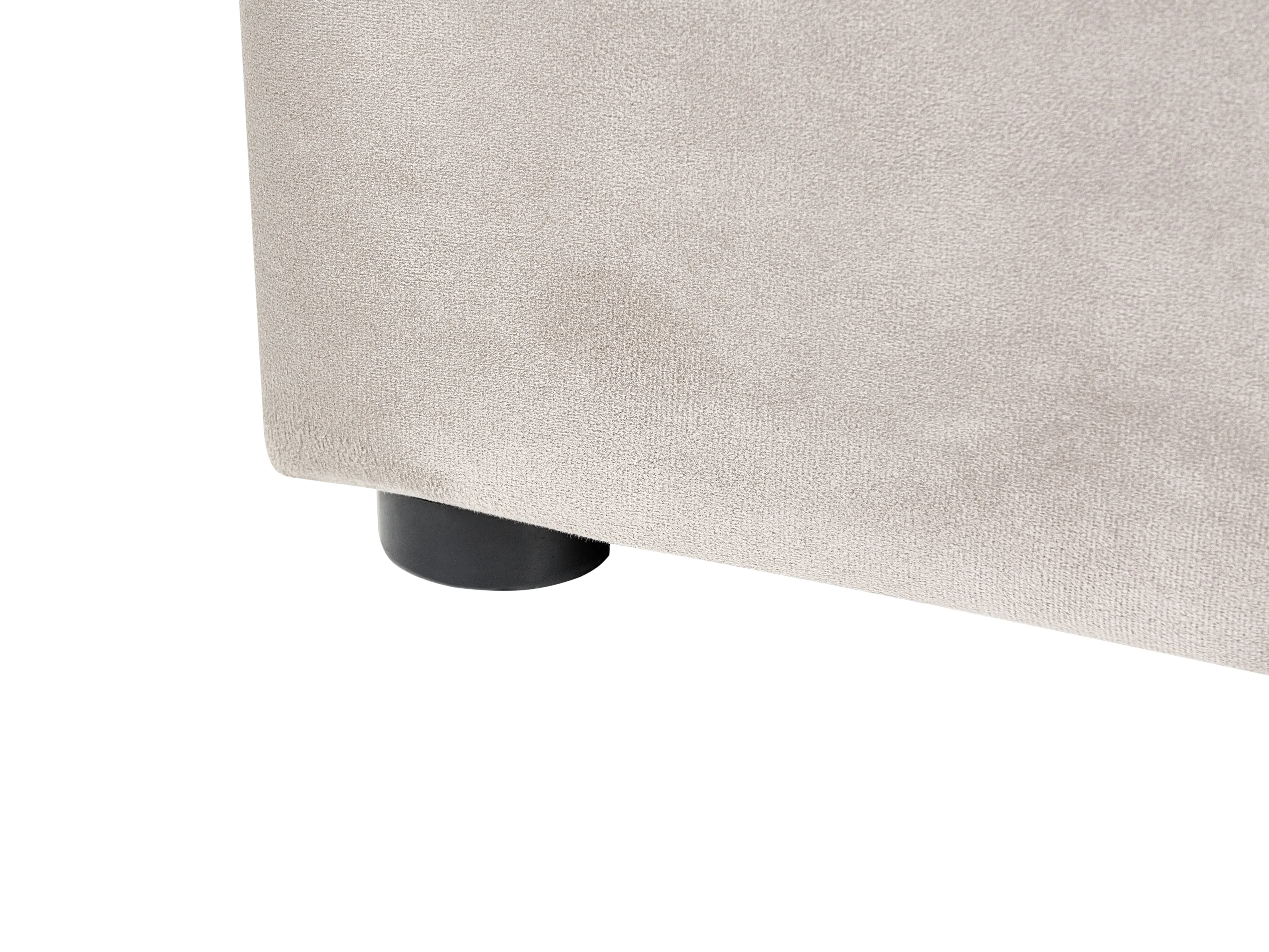 Bed met opbergruimte Fluweel LUBBON 140 x 200 cm Taupe