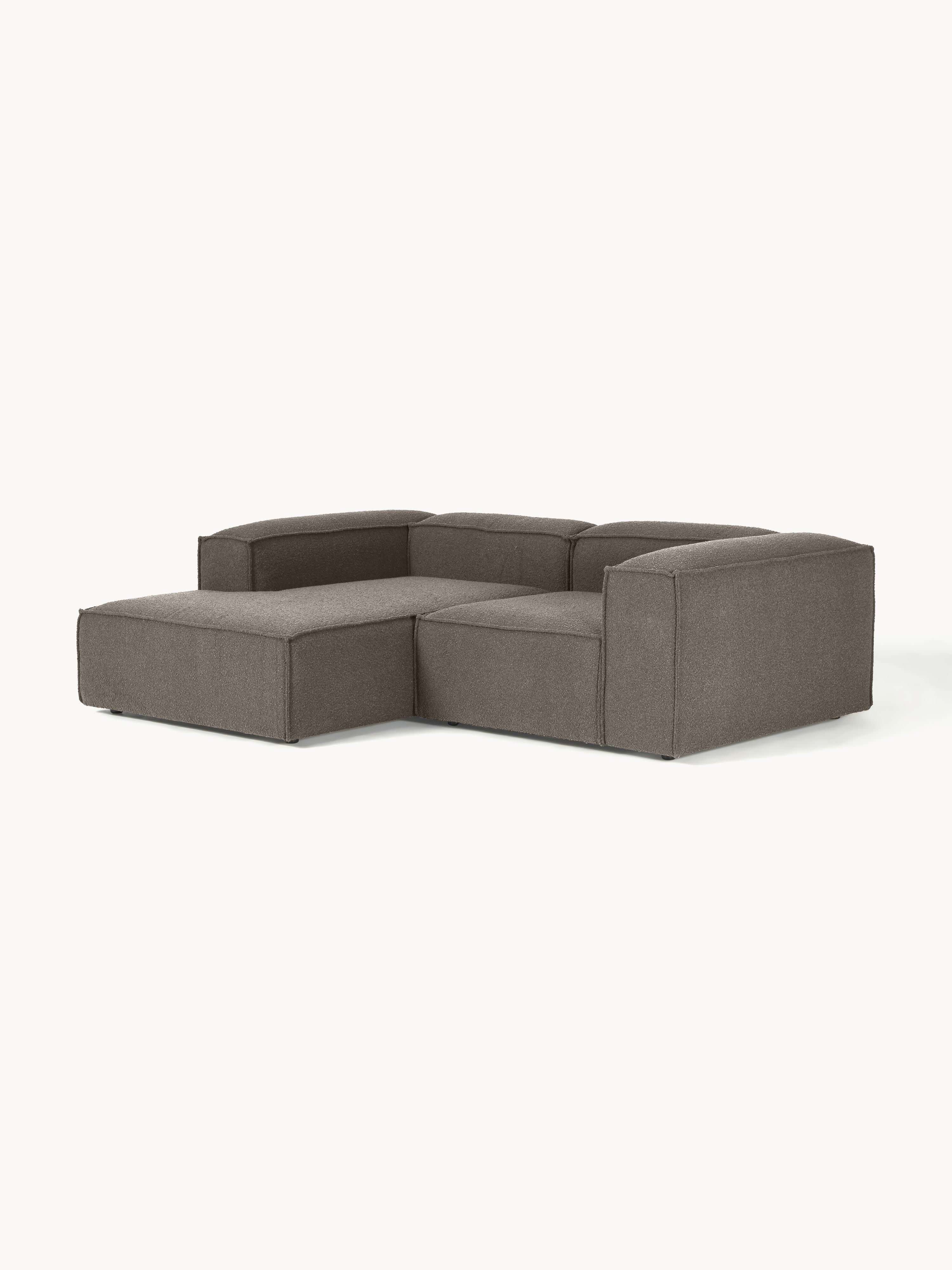 Bouclé modulaire hoekbank Lennon (2-zits)