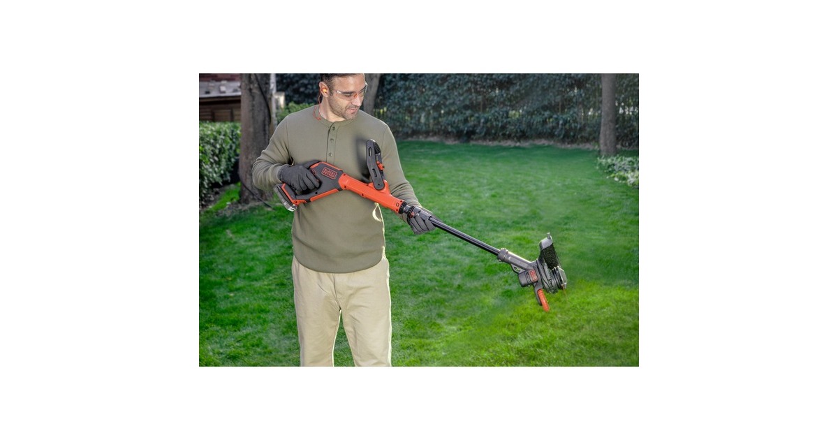 BLACK+DECKER18V AFS grastrimmer met accu  (Zwart/oranje, 28 cm accu inbegrepen)