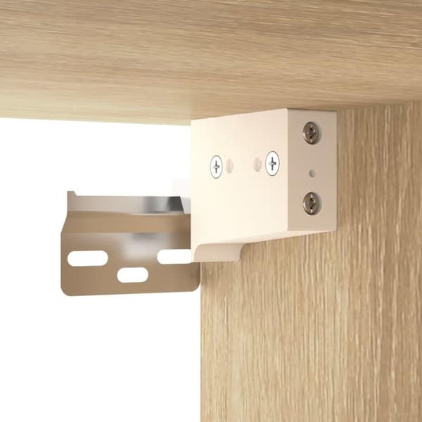 vidaXL Veggmontert skoskap sonoma eik 100x35x38 cm konstruert tre