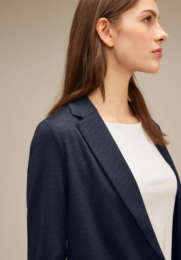 Melange Longblazer - deep blue