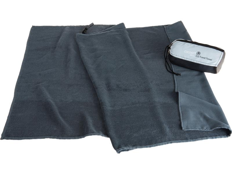 cocoon Handtuch Eco Travel Towel, Grau, 150 cm x 80 cm Superweiches Reisehandtuch