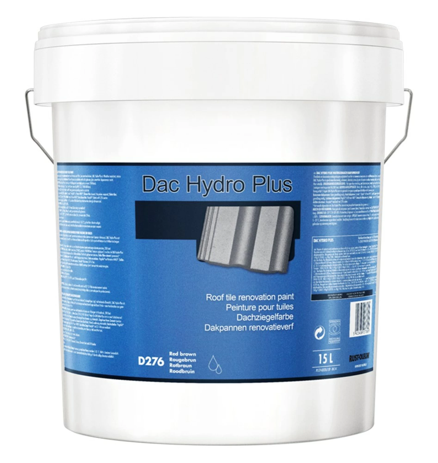 Rust-Oleum Dac-Hydro Plus - bruin - 15L
