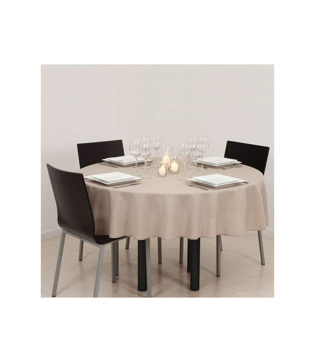 Nappe Antitache Ronde 180cm Lin