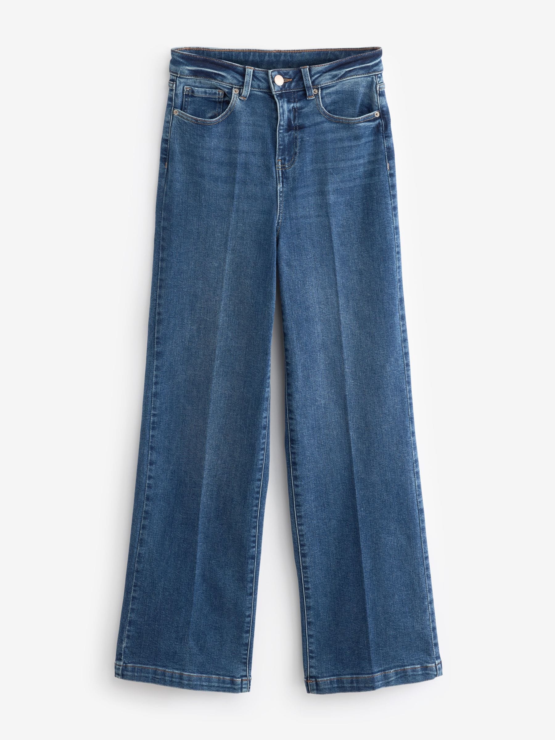 Donkerblauw - Jeans met wijde pijpen