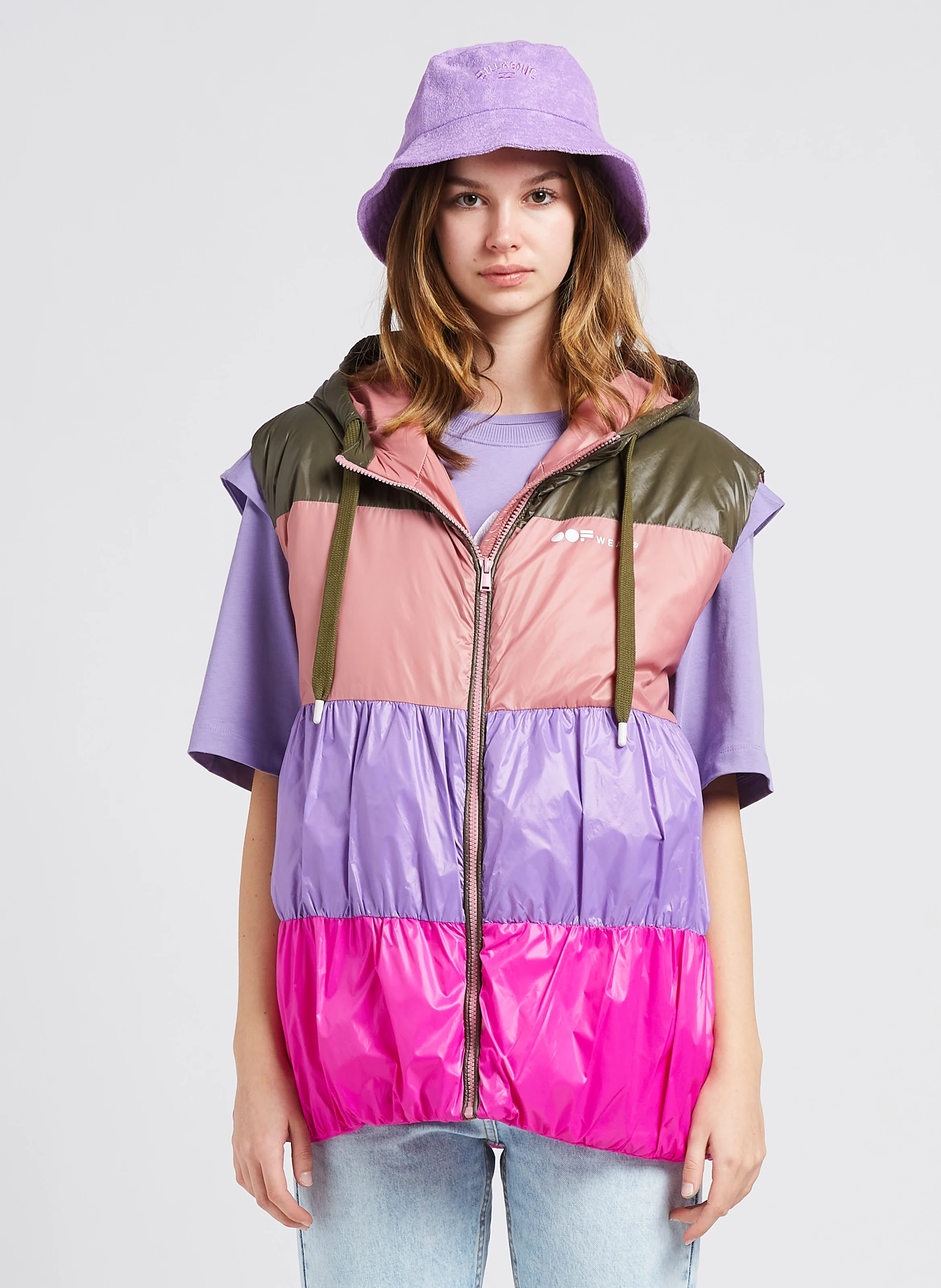 Doudoune sans manches | Multicolore