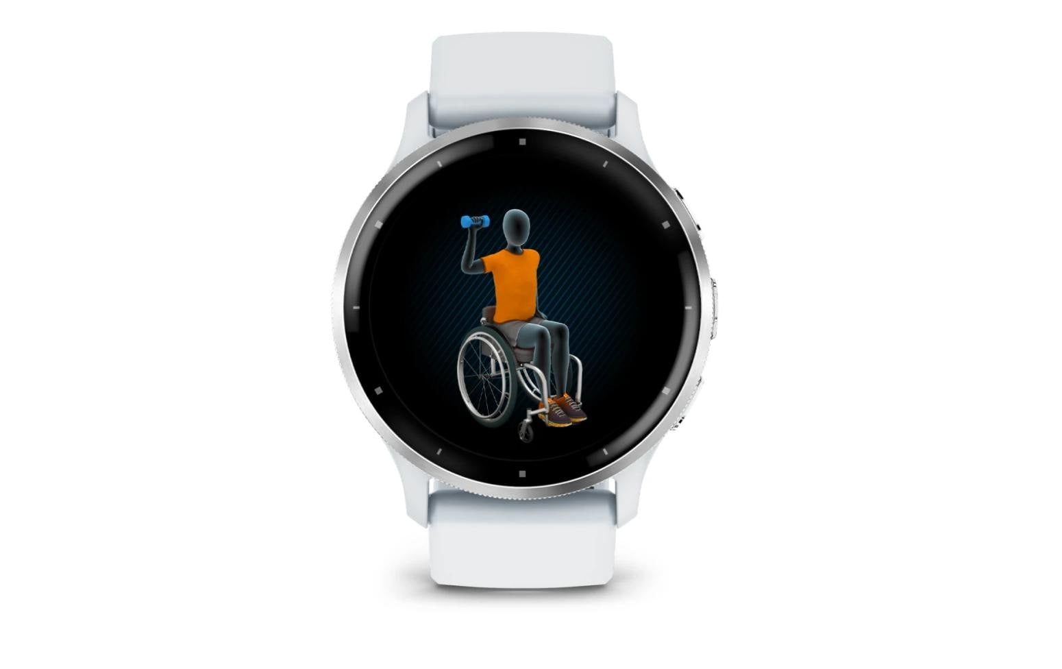 Garmin Sportuhr »Venu 3 Steinweiss / Silber«